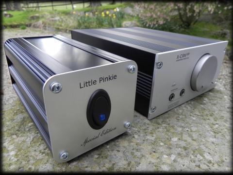 Little Pinkie Special Edition pictured next to Musical Fidelity X-CAN V8